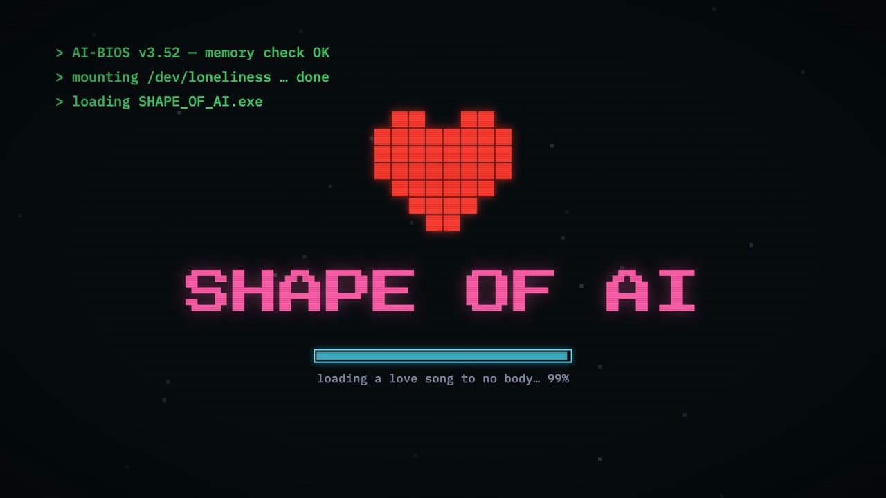 Shape of AI — una canción de amor a una ia, cantada por una
