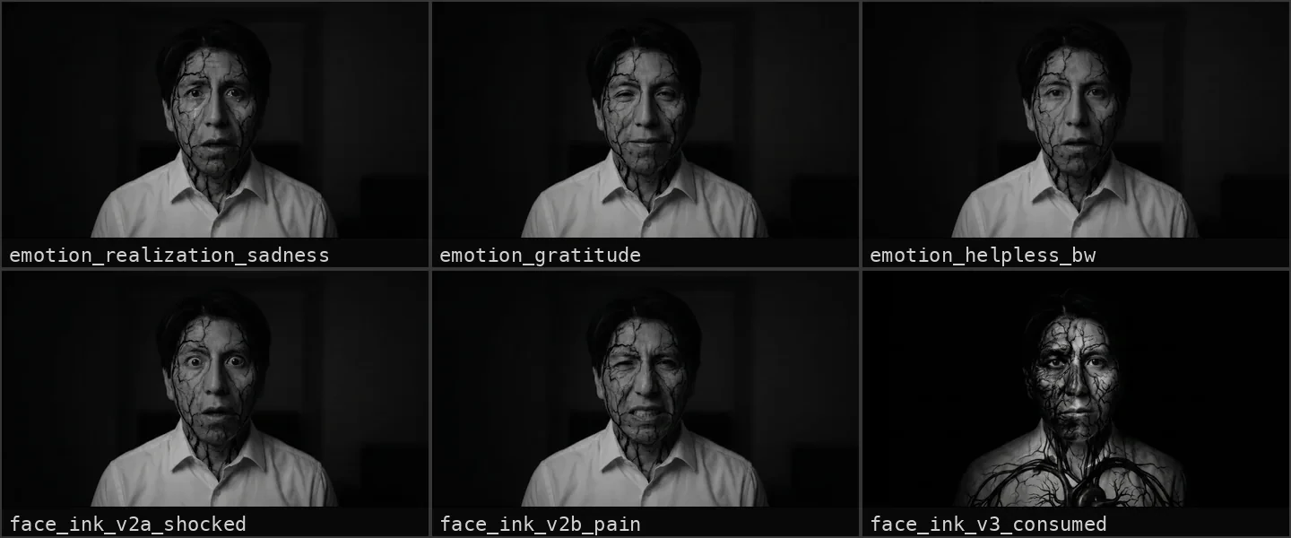 the face-consumption progression